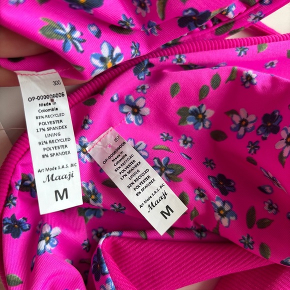 Maaji | Women's Bright Colorful Reversible Underwire Bikini Set Size Medium NWT - Picture 5 of 7